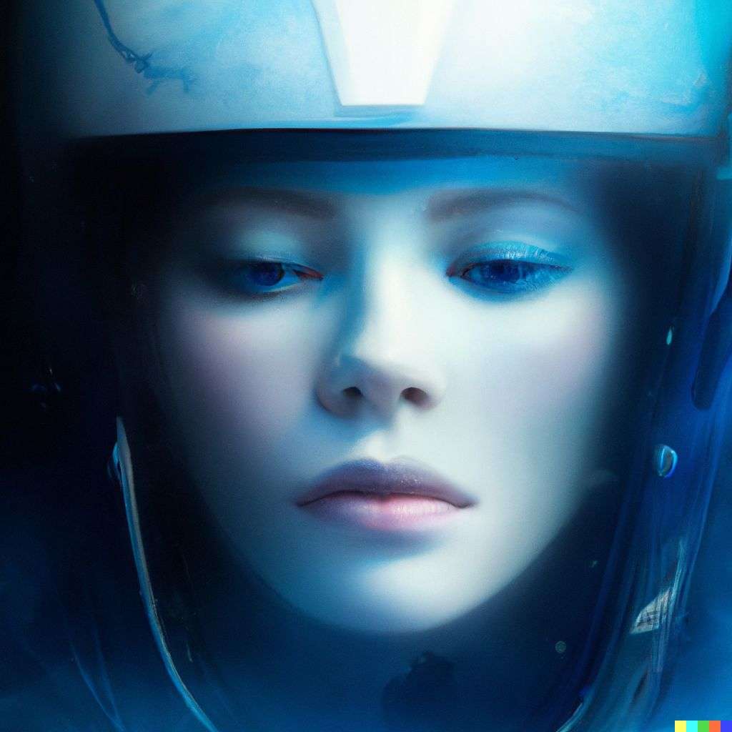 an astronaut, digital art, ethereal